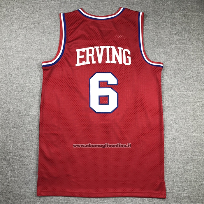Maglia Philadelphia 76ers Julius Erving #6 Mitchell & Ness 1982-83 Rosso